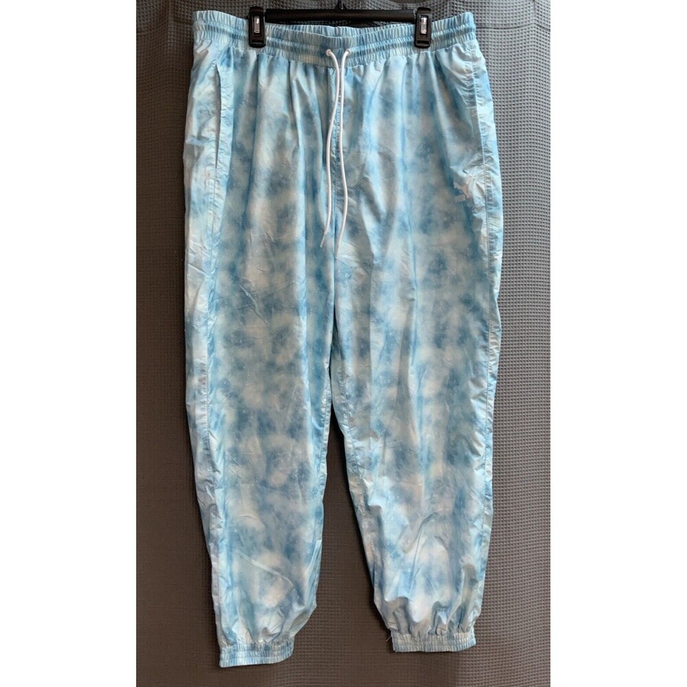 Puma 537337-30 Mens Summer Squeeze Jogger Track‎ Pants Blue Size XL Bubbles